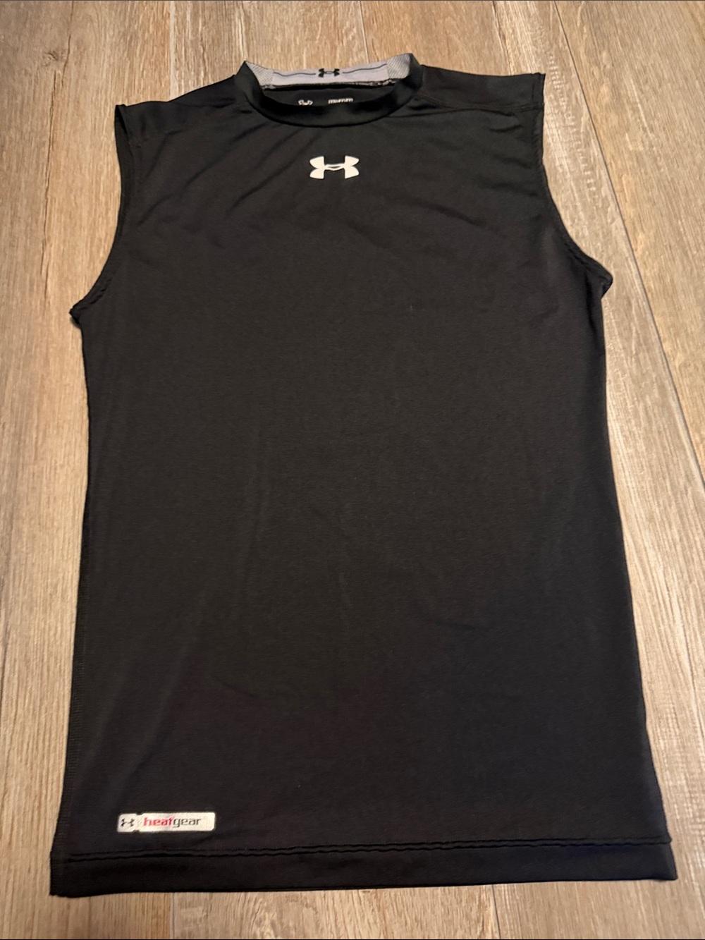 Under Armour Compression Black Sleeveless Performance HeatGear Shirt